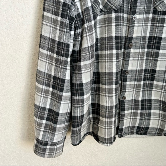 Oneill Mens Grey Extra Large Over Coat Jacket Lined Flannel 100% Cotton Outdoor - Picture 2 of 11